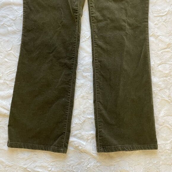 Tommy Hilfiger Green Velvet Wide Leg Crop Pant - Women’s 6 - Picture 5 of 9